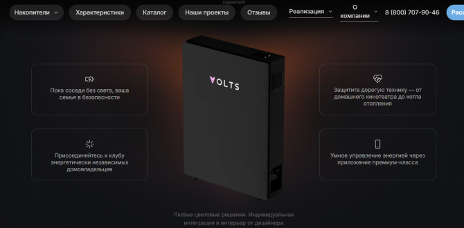 Аккумуляторная система резервного энергоснабжения с инвертором для частного дома.